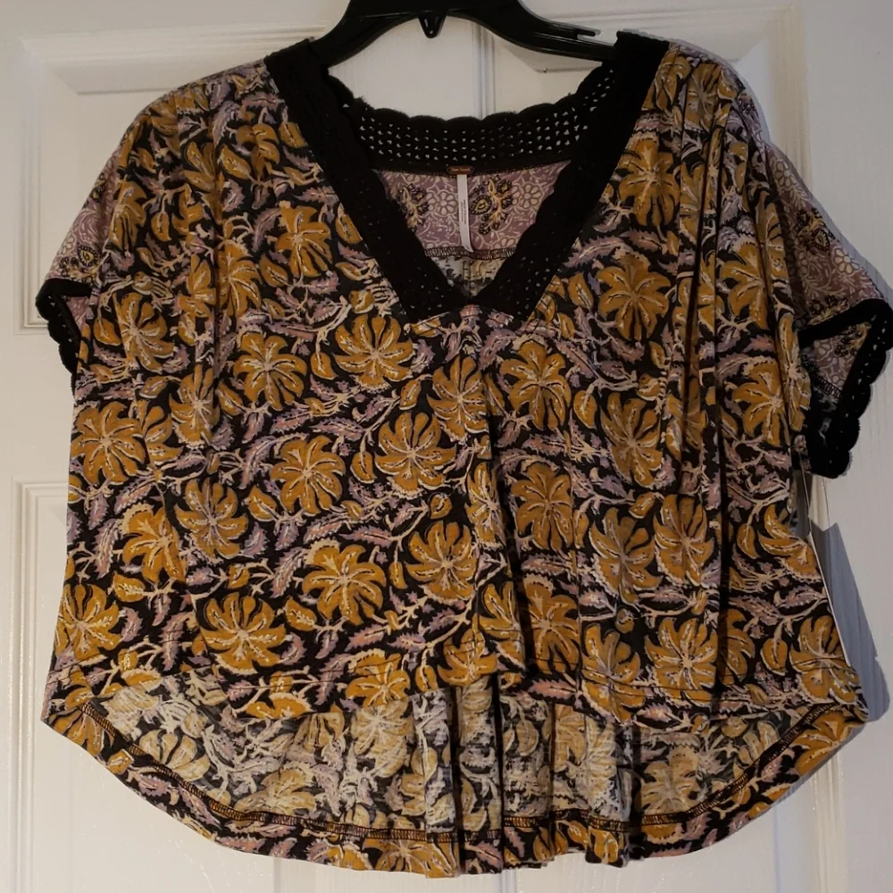Free People Leilani Floral Black Combo